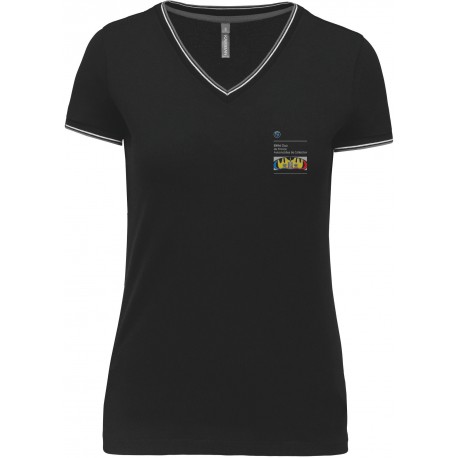 Tee-shirt piqué col V Femme BMW Auto Collection – BMW Club de France