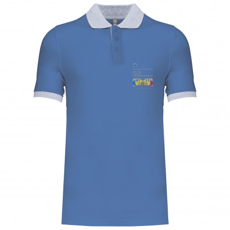 Polo piqué bicolore Homme BMW Auto Collection