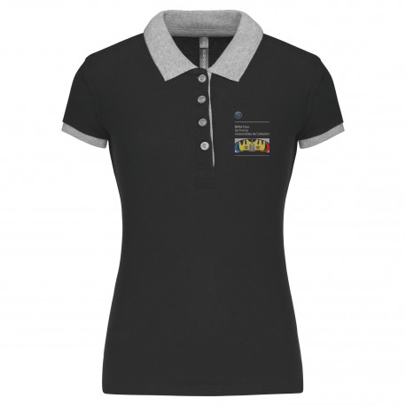 Polo piqué bicolore Femme BMW Auto Collection – BMW Club de France