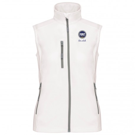 bodywarmer softshell femme broderie fiat