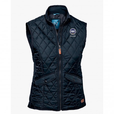 bodywarmer gilet sans manches homme broderie fiat