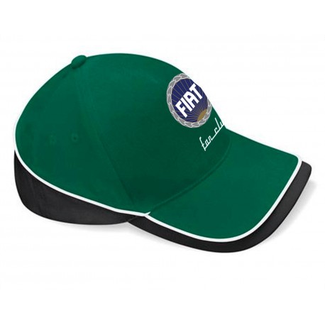 casquette bicolore avec broderie fiat
