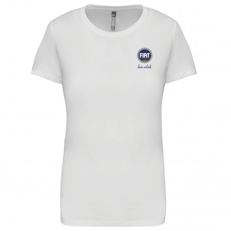 tee shirt col rond avec broderie fiat