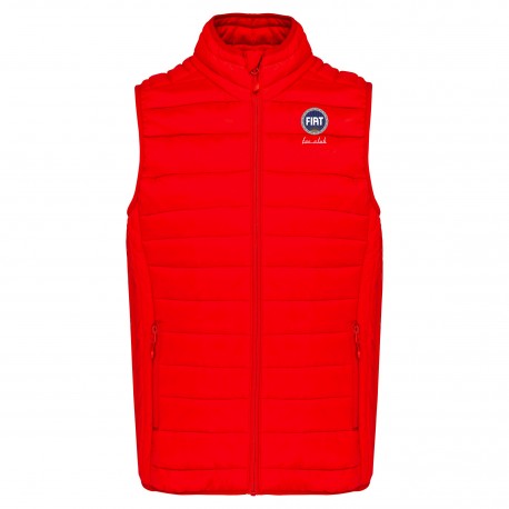 bodywarmer gilet sans manches enfant avec broderie fiat
