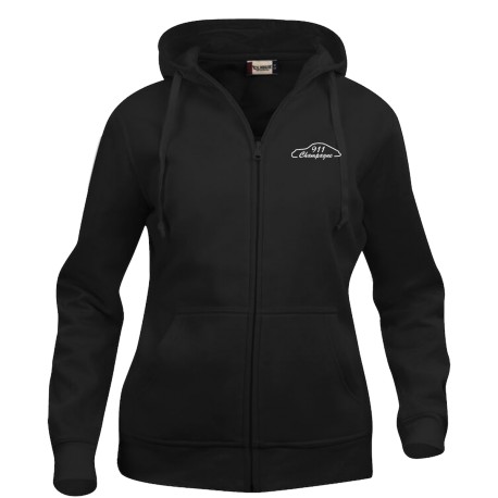 Sweat capuche zippé Femme Champagne – Champagne 911