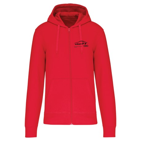 Sweat-shirt écoresponsable zippé à capuche homme Audi