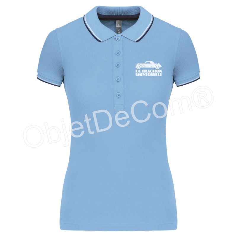 Polo contrasté Femme Traction