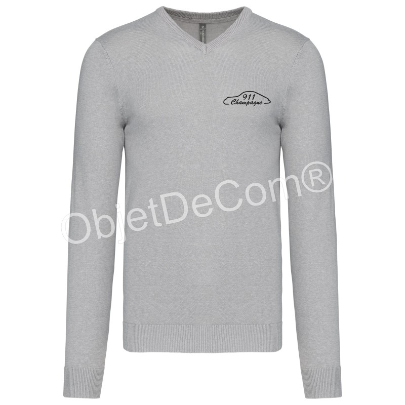 Pull col V Homme Champagne 911 – Champagne 911