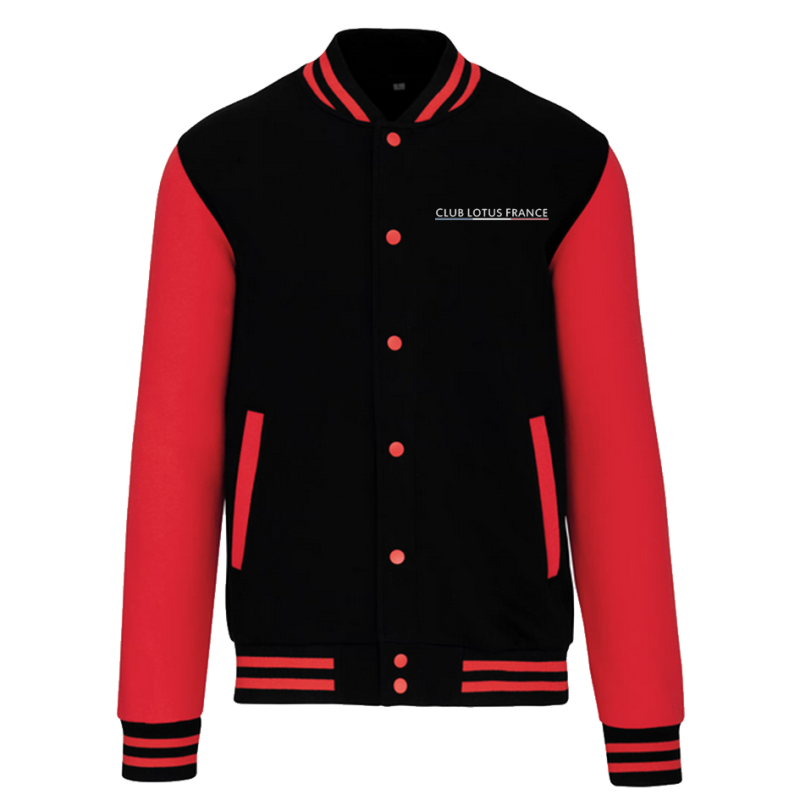 blouson teddy unisexe avec broderie personnalisée lotus