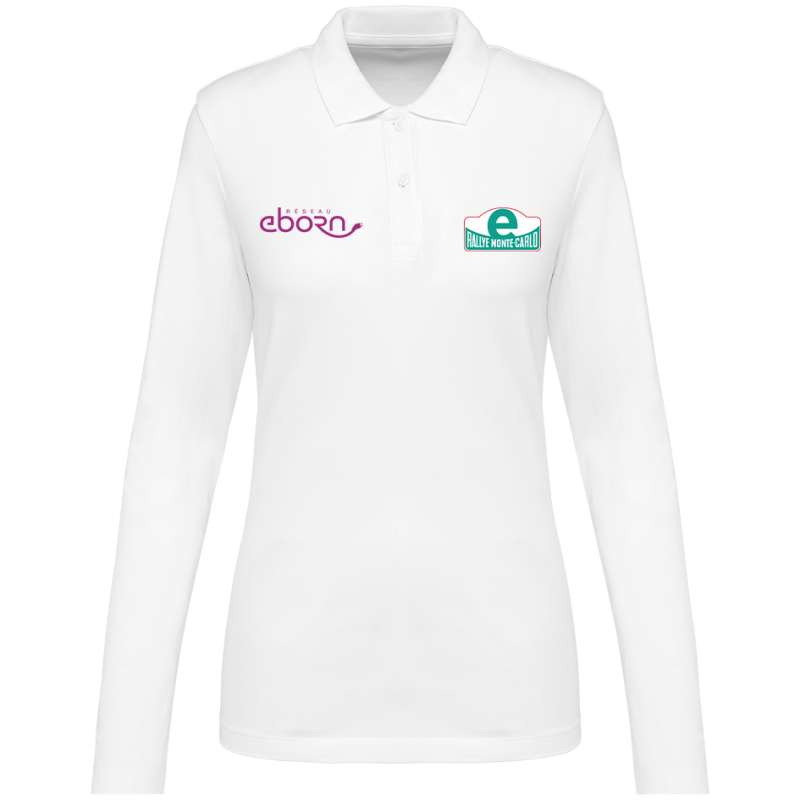 Polo manches longues Femme E-Rallye Monte-Carlo – Réseau eborn E-Rallye Monte-Carlo