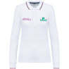 Polo Femme manches longues liserés contrastés E-Rallye Monte-Carlo – Réseau eborn E-Rallye Monte-Carlo