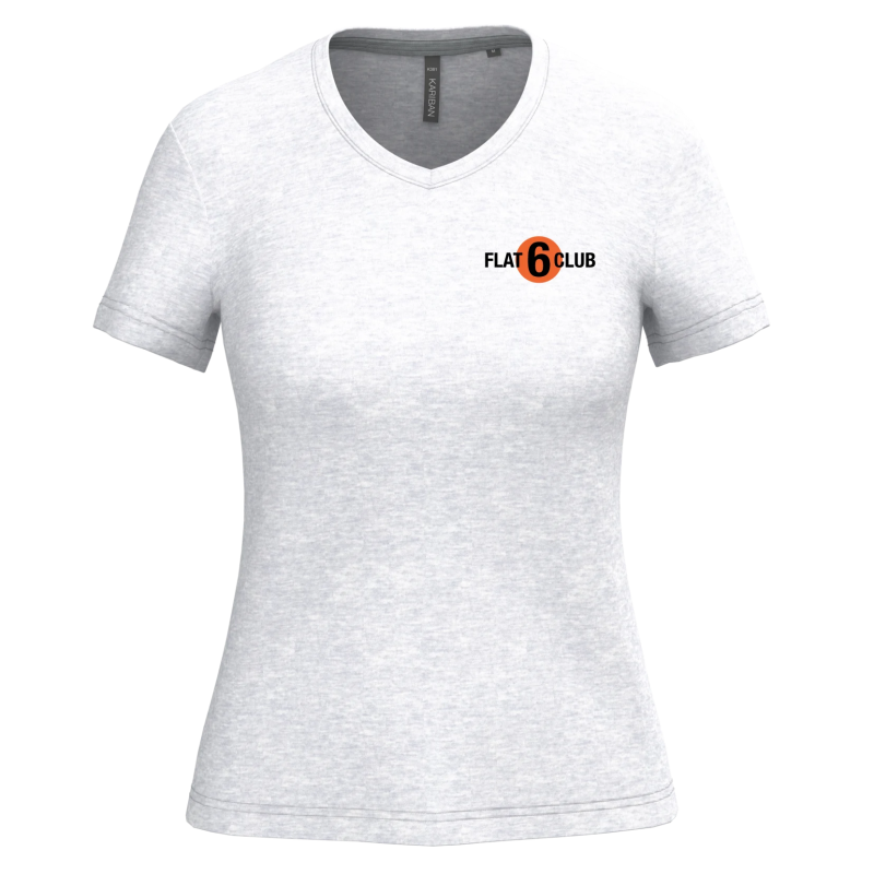 Tee shirt Col V Femme Flat6 Club – Flat6 Club