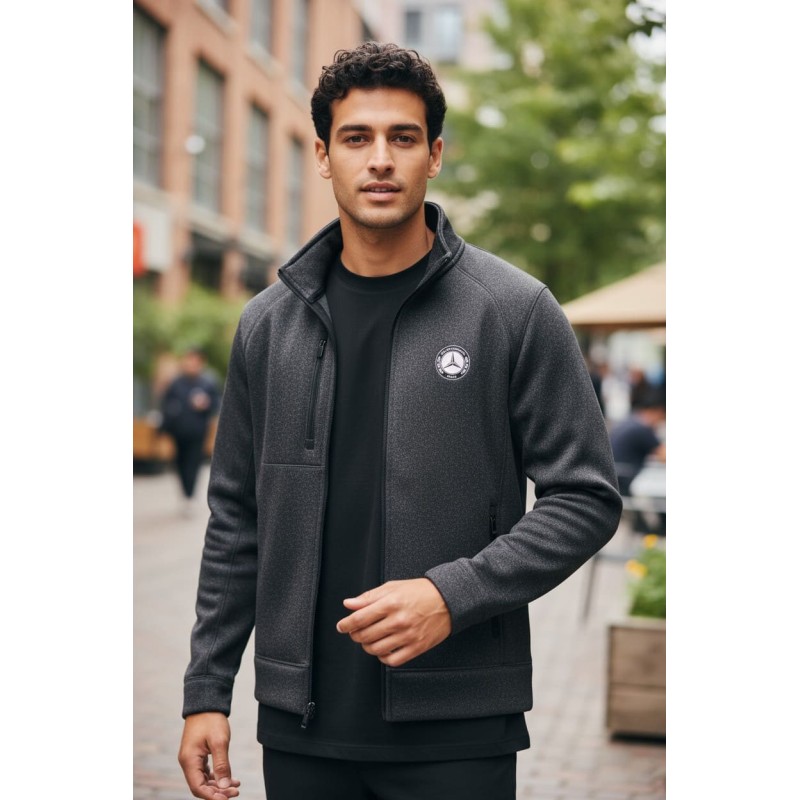 Veste zippée chinée Homme Mercedes