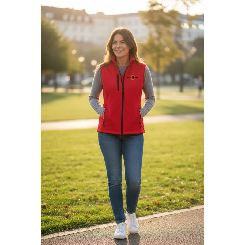 Bodywarmer softshell Femme Flat6 Club