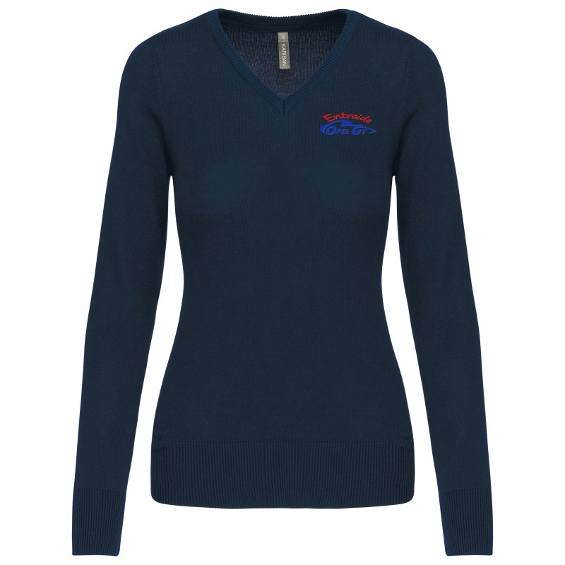 Pull col V femme Opel GT