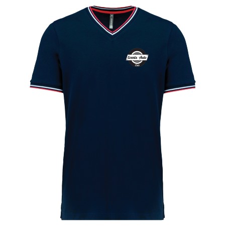 Tee shirt col V maille piquée Femme Events – Club Events Auto